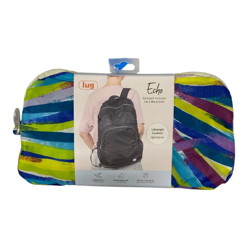 Professional nylon backpack for sleek office style -Backpack By Lugg In Multi, Size:Medium