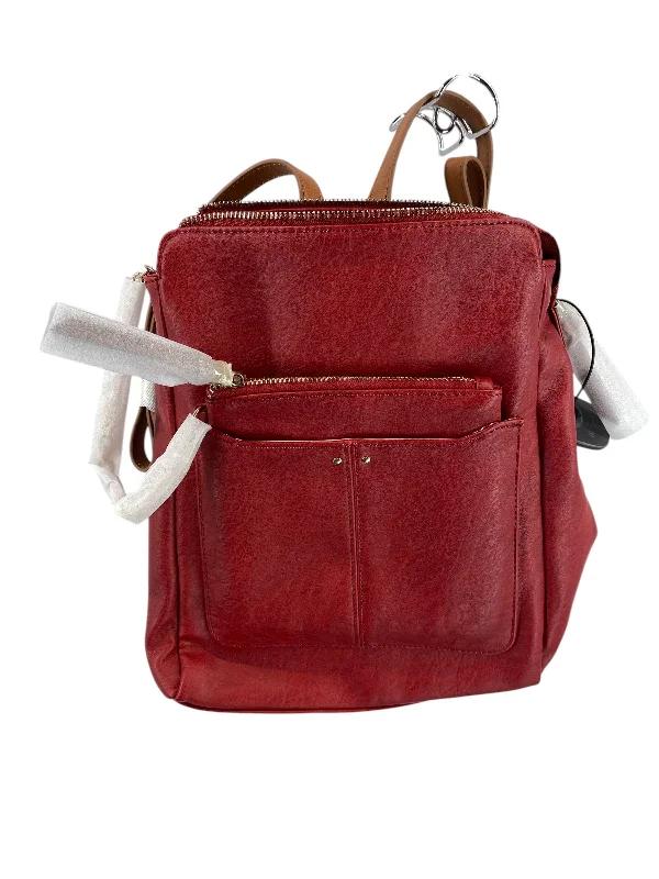 Designer backpack for high-end fashion enthusiasts -Backpack By Market & Spruce, Size: Medium