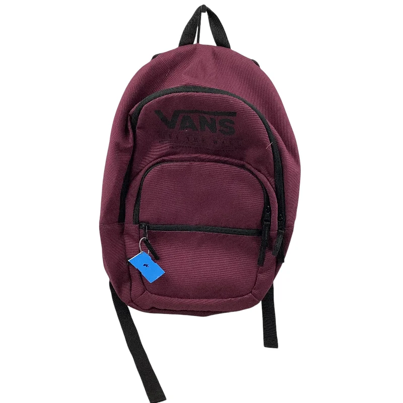 Durable polyester backpack for all-weather reliability -Backpack By Vans, Size: Large