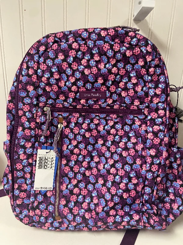 Laptop sleeve backpack for college student convenience -Backpack By Vera Bradley, Size: Large