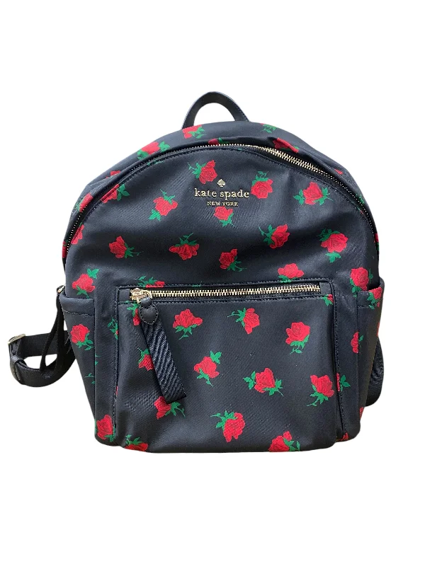 Stylish floral backpack for women’s summer style -Backpack Designer By Kate Spade, Size: Medium