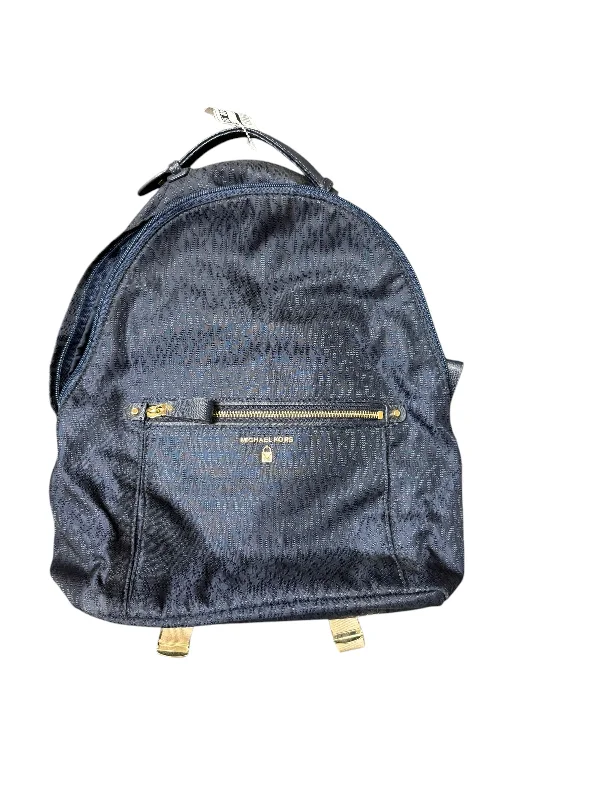 Vintage-inspired backpack with brass buckle details -Backpack Designer By Michael Kors, Size: Medium