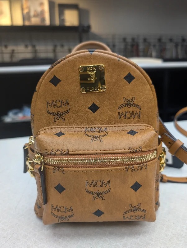 Eco-friendly backpack made from recycled materials -Backpack Luxury Designer By Mcm, Size: Small