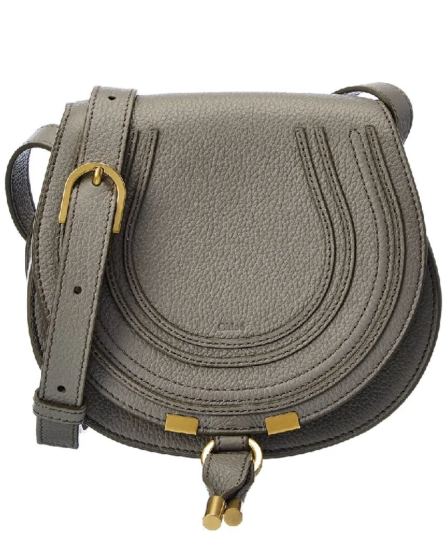 Handle bags with pastel colors for softness -Chloe Marcie Small Leather Shoulder Bag