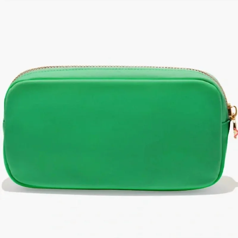 Handle bags with colorful handles for flair -Classic Small Pouch In Avocado