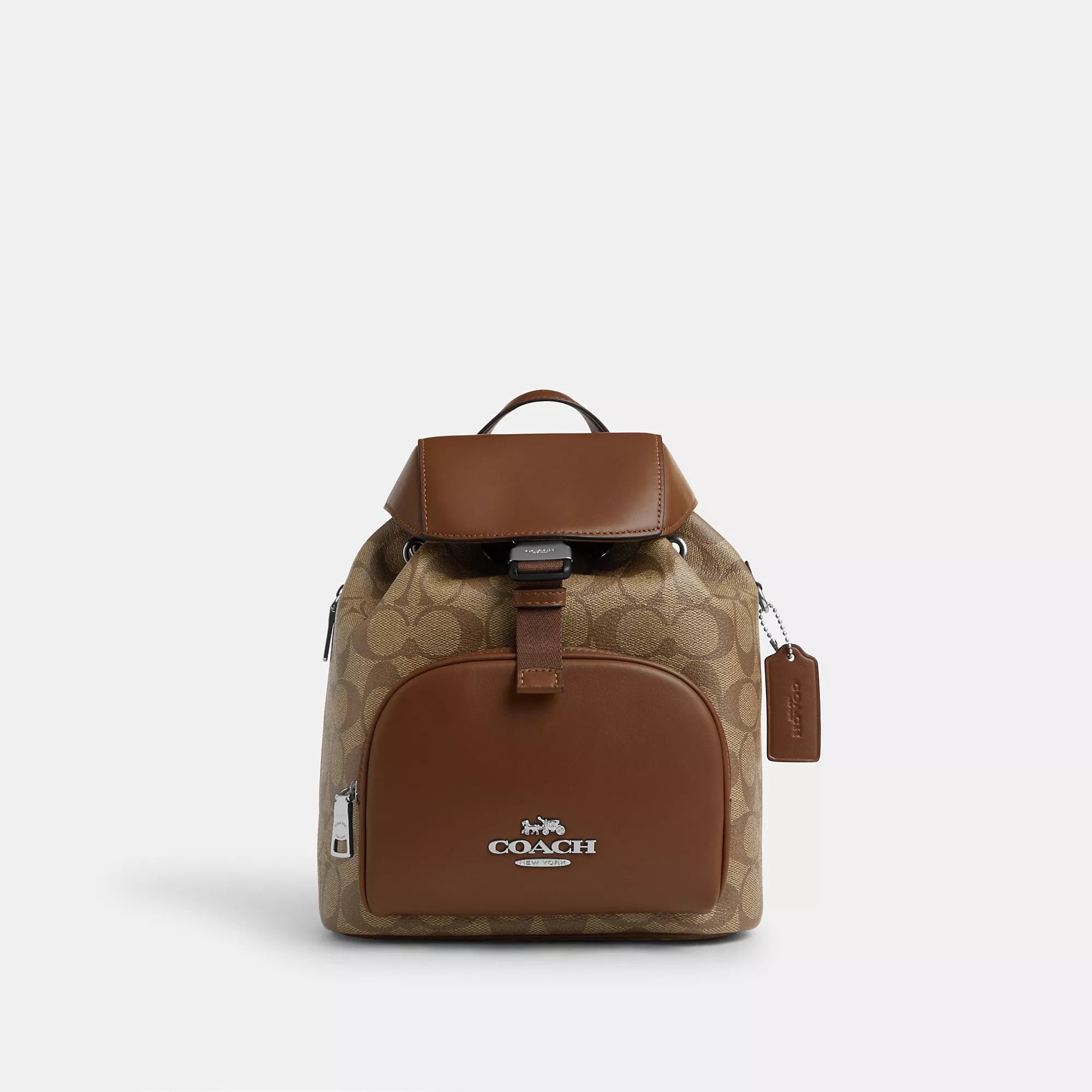 Laptop-friendly backpack for tech-savvy travelers -Coach Outlet Pace Backpack In Signature Canvas