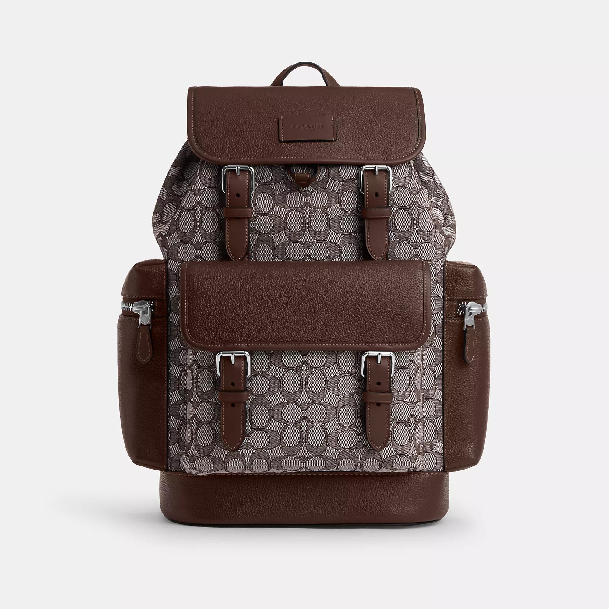 Sleek nylon backpack for lightweight travel ease -Coach Outlet Sprint Backpack In Signature Jacquard