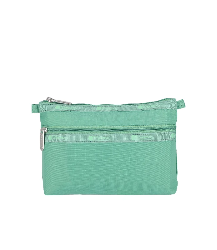 Handle bags with tropical prints for summer -Cosmetic Clutch