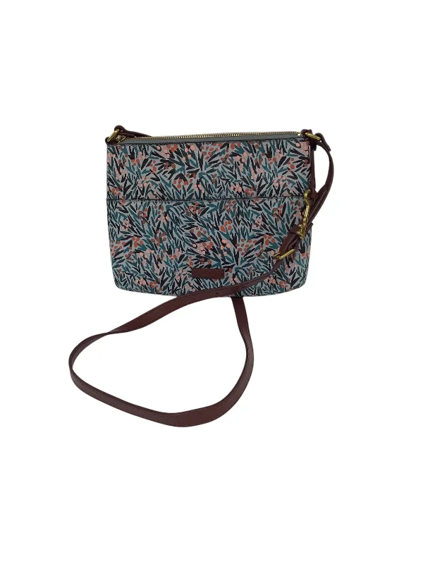 Handle bags with monogram designs for personalization -Crossbody By Fossil, Size: Small