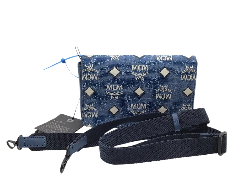 Handle bags with soft velvet for luxury -Crossbody Luxury Designer By Mcm, Size: Small