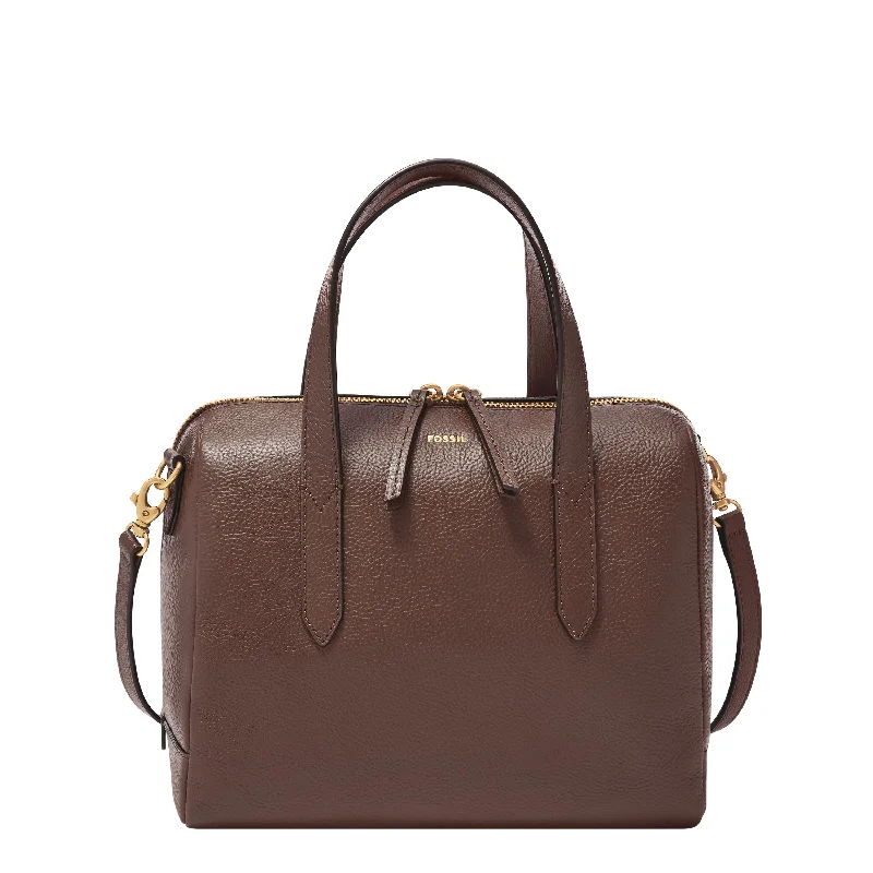 Handle bags with spacious pockets for travel -Fossil Women's Sydney Leather Satchel