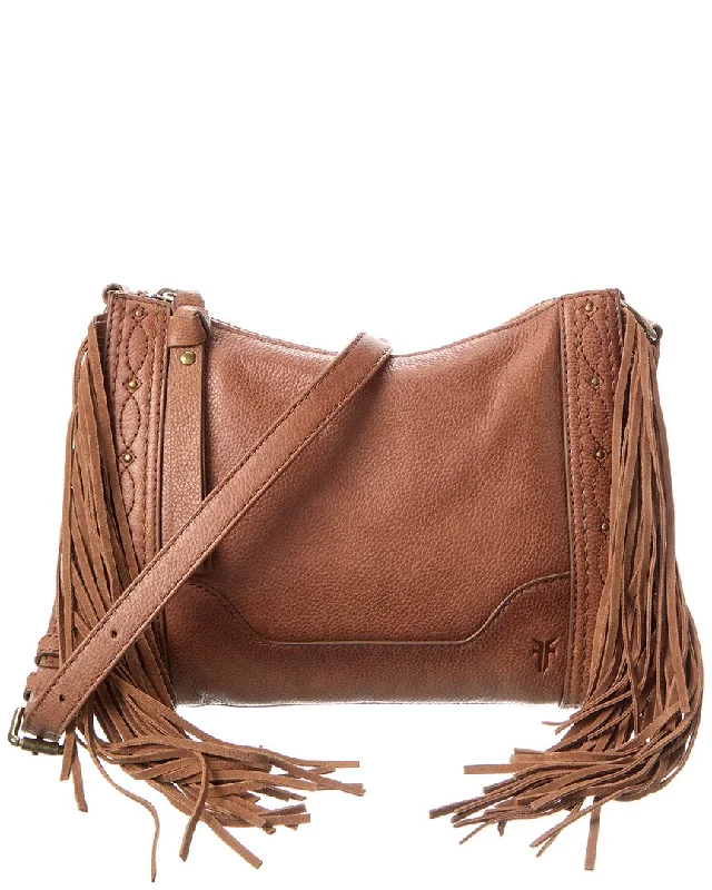 Handle bags with fun slogans for personality -Frye Ava Fringe Leather Crossbody