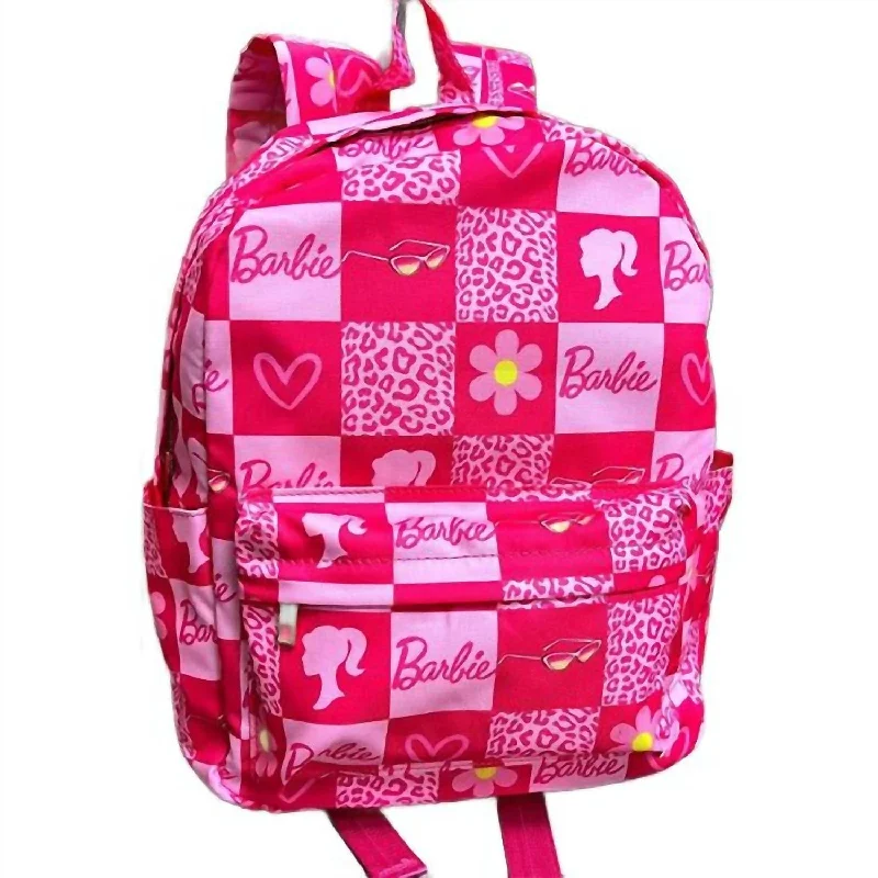 Hydration-compatible backpack for marathon running events -Girl's Barbie Backpack In Pink