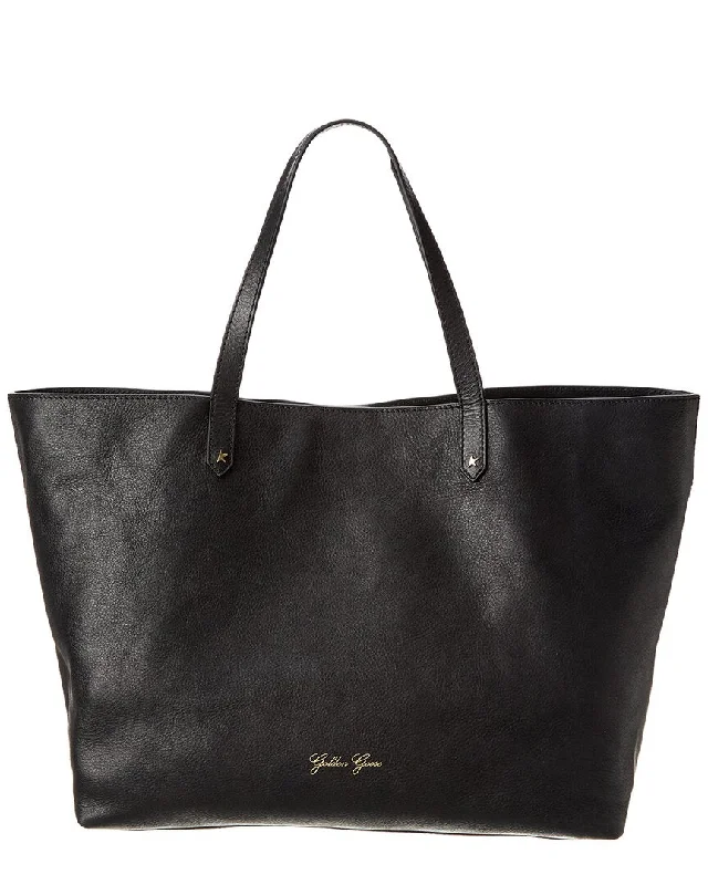 Handle bags with thick handles for support -Golden Goose Pasadena Leather Tote