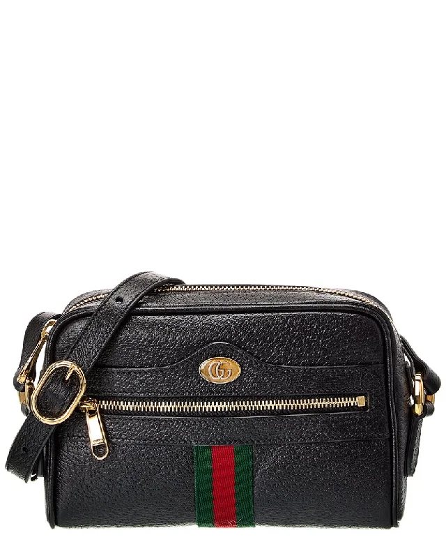 Handle bags with colorful handles for flair -Gucci Ophidia Mini Leather Crossbody