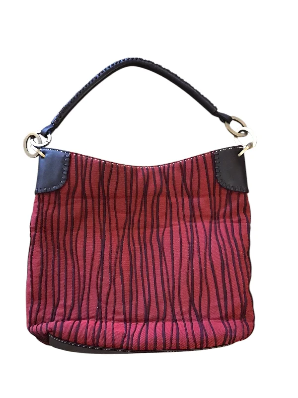 Handle bags with chevron designs for trend -Handbag By Donald Pliner, Size: Medium