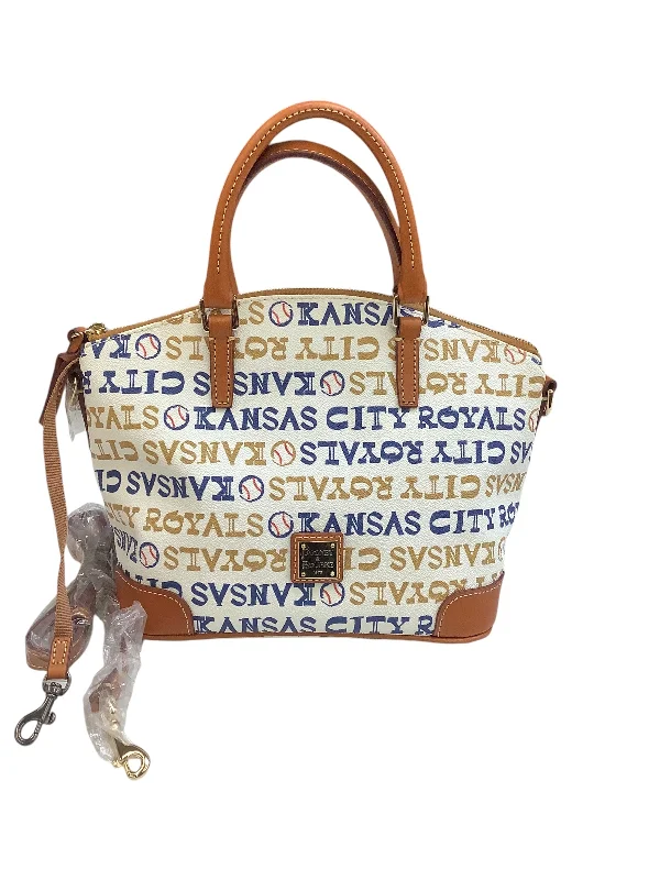 Handle bags with neutral leather for elegance -Handbag Designer By Dooney And Bourke, Size: Large