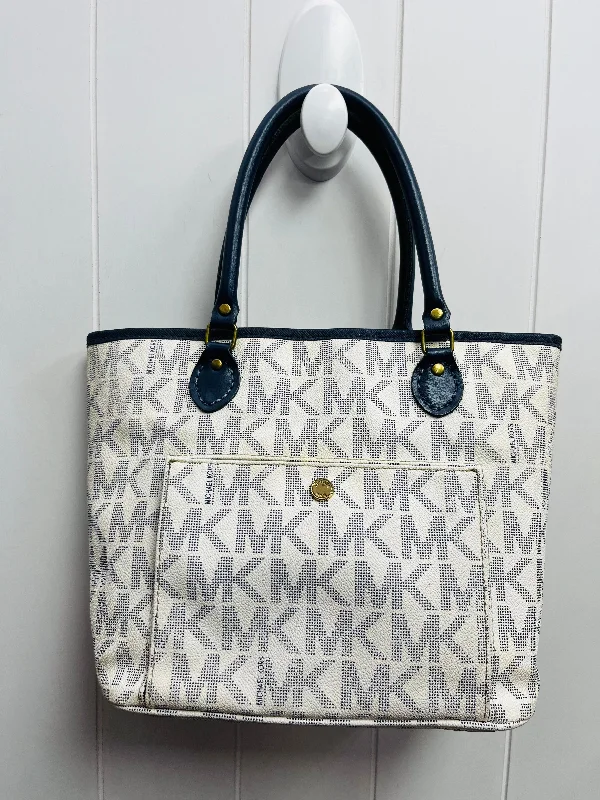 Handle bags with contrast stitching for detail -Handbag Designer By Michael Kors, Size: Medium