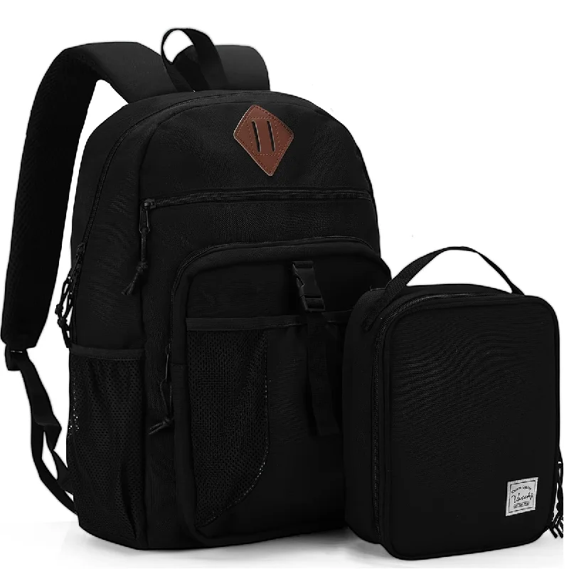 Sleek business backpack with hidden laptop pocket -Kids Backpack Lunch Bag Set