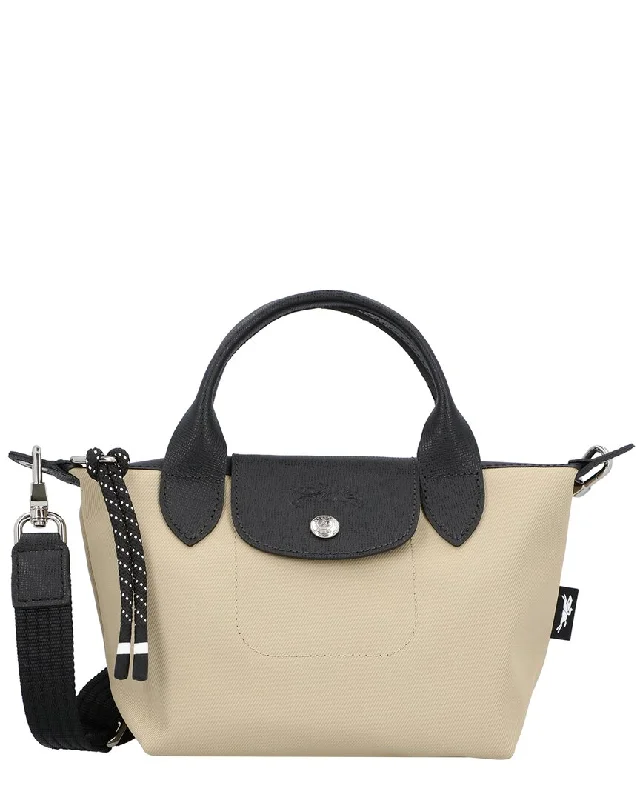 Handle bags with padded interiors for laptops -Longchamp Le Pliage Collection Canvas Crossbody