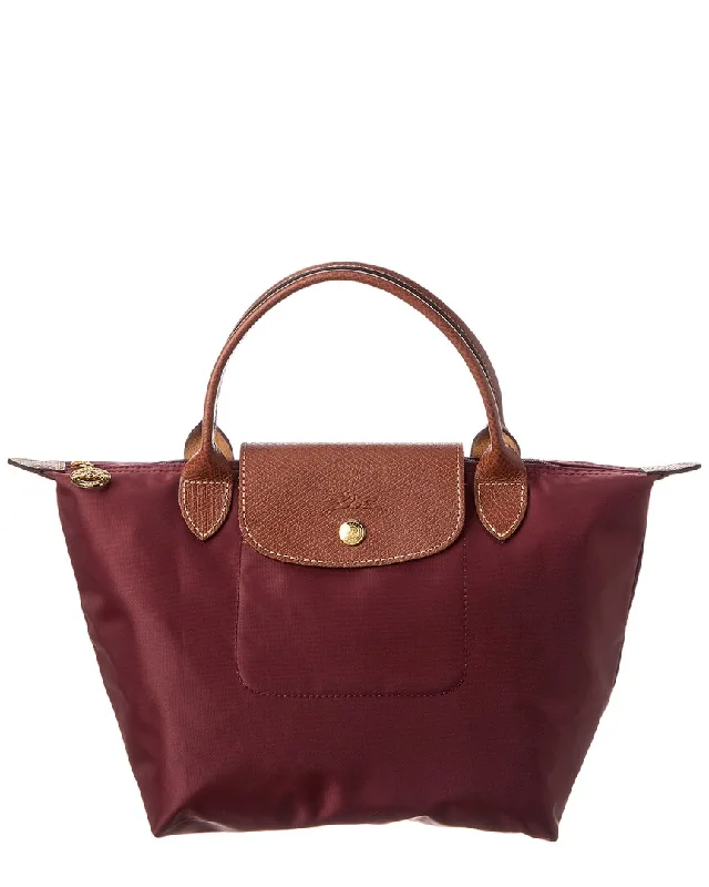 Handle bags with vegan suede for softness -Longchamp Le Pliage Original Small Canvas Handbag