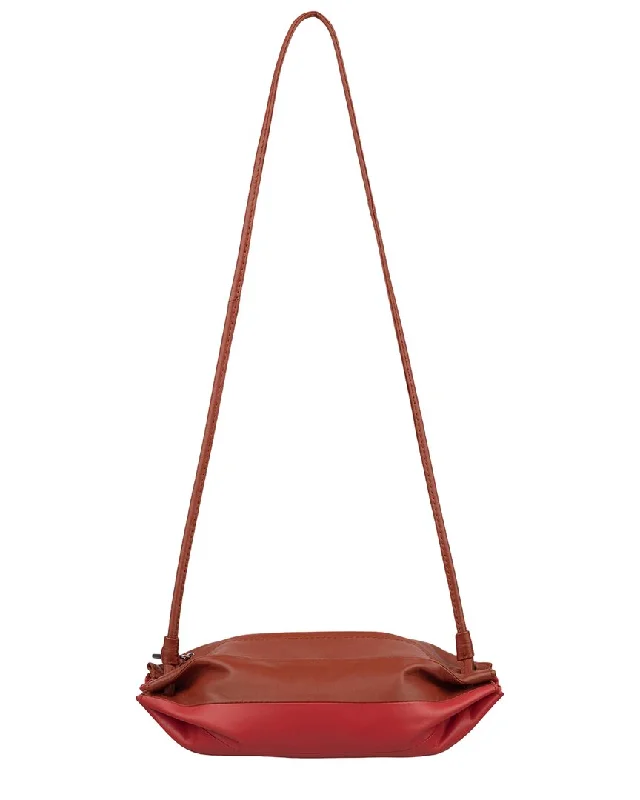 Designer handle bags with luxury logo detailing -Marimekko Pikku Karla Leather Shoulder Bag