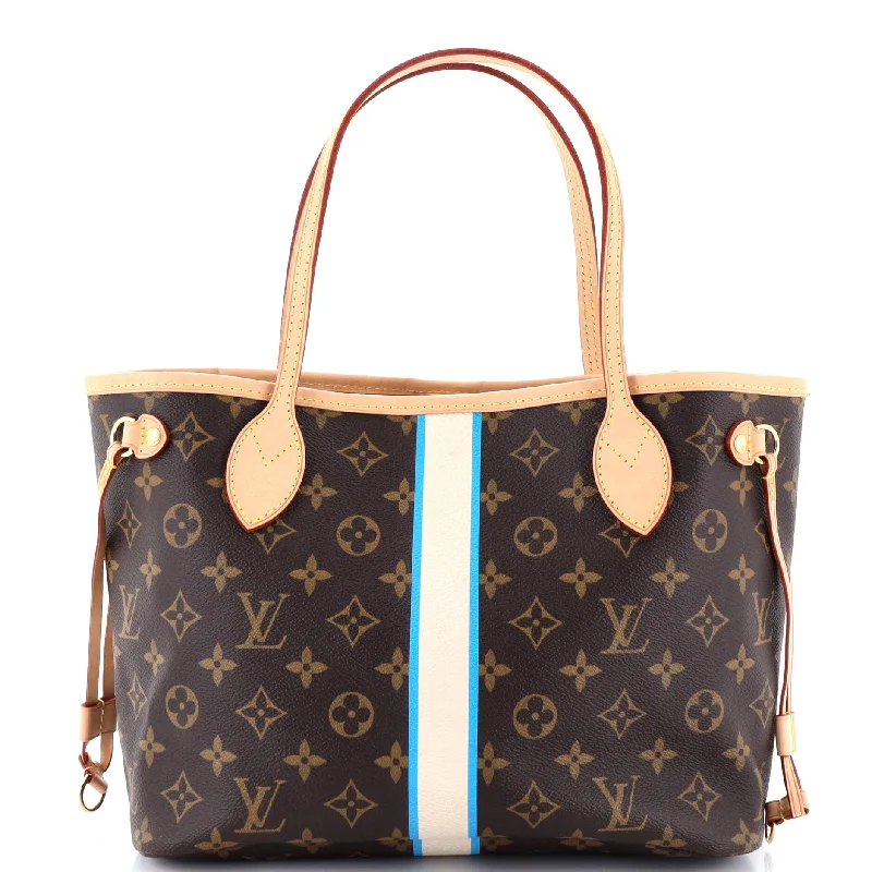 Handle bags with floral embroidery for detail -Neverfull NM Tote My LV Heritage Monogram Canvas PM