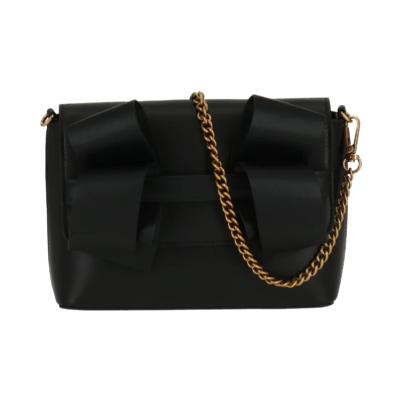 Handle bags with modern cutouts for style -Pinko Womens Black Crossbody Bag