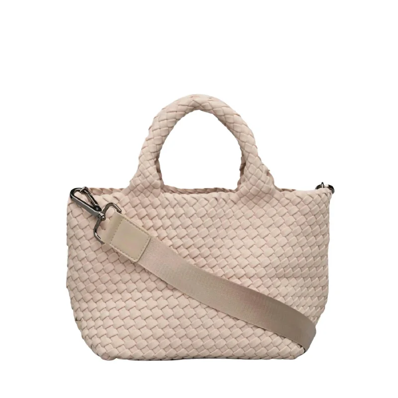 Handle bags with drawstring accents for style -St Barths Small Tote In Ecru