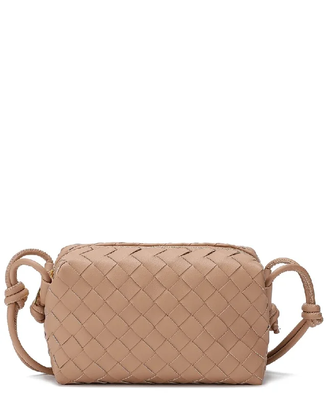 Tiffany & Fred Paris Woven Leather Crossbody