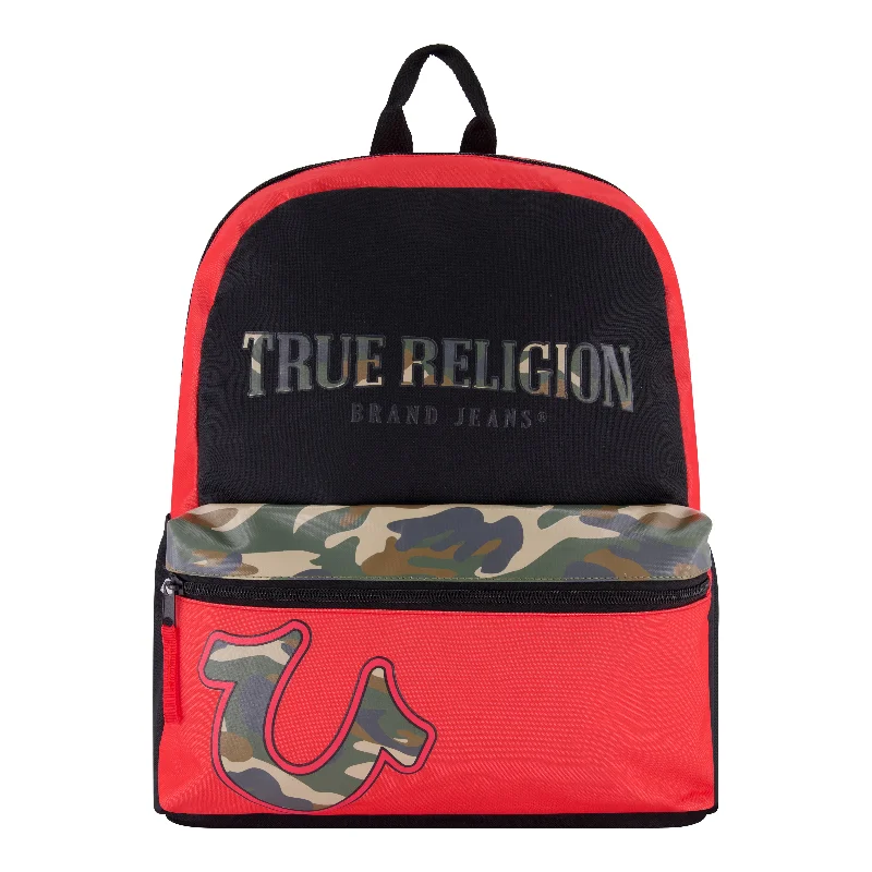 Multi-pocket backpack for organized travel gear -True Religion Boys 16" Backpack Multi Color