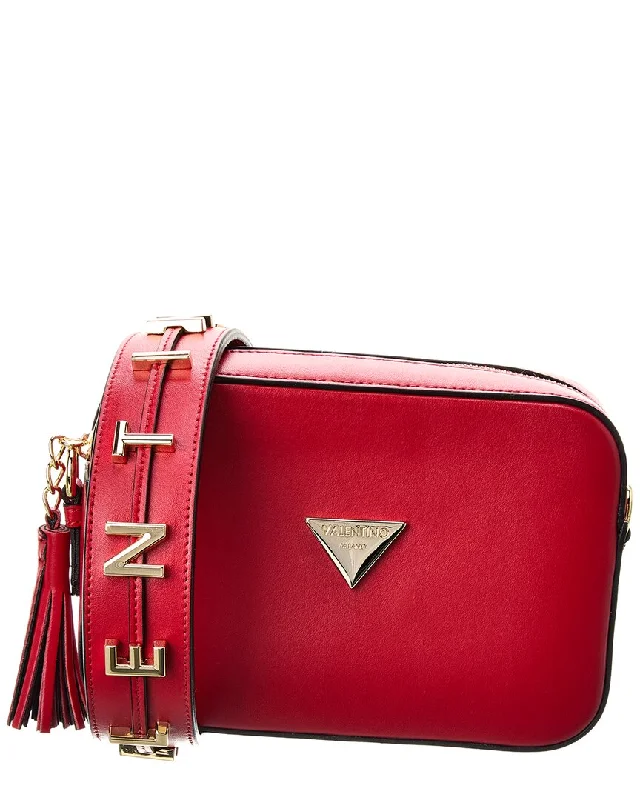 Handle bags with compact designs for portability -Valentino by Mario Valentino Babette Valent Leather Crossbody