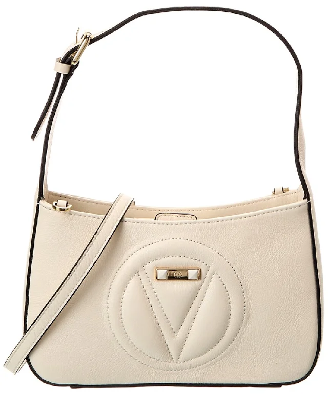 Handle bags with sleek hardware for sophistication -Valentino by Mario Valentino Kai Signature Leather Crossbody