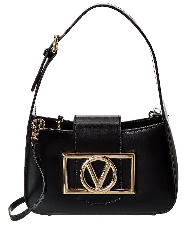 Handle bags with durable hemp for sustainability -Valentino by Mario Valentino Kai Super V Leather Crossbody