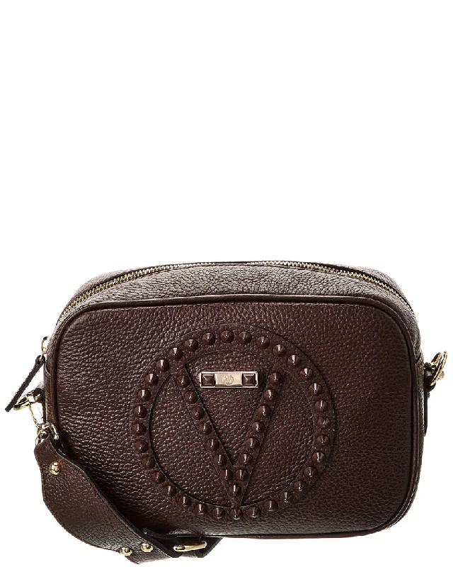 Waterproof handle bags ideal for rainy weather -Valentino by Mario Valentino Kiki Rock Leather Shoulder Bag