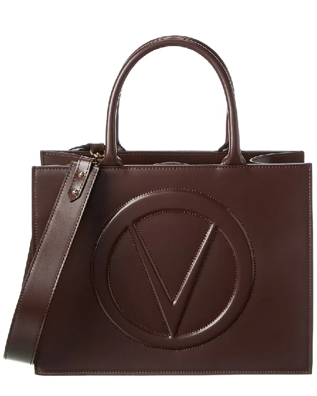 Handle bags with chevron designs for trend -Valentino by Mario Valentino Victoria Broderie Leather Tote