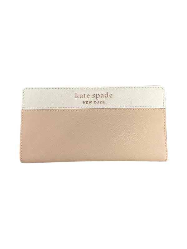 Handle bags with sleek silhouettes for fashion -Wallet Designer By Kate Spade, Size: Large