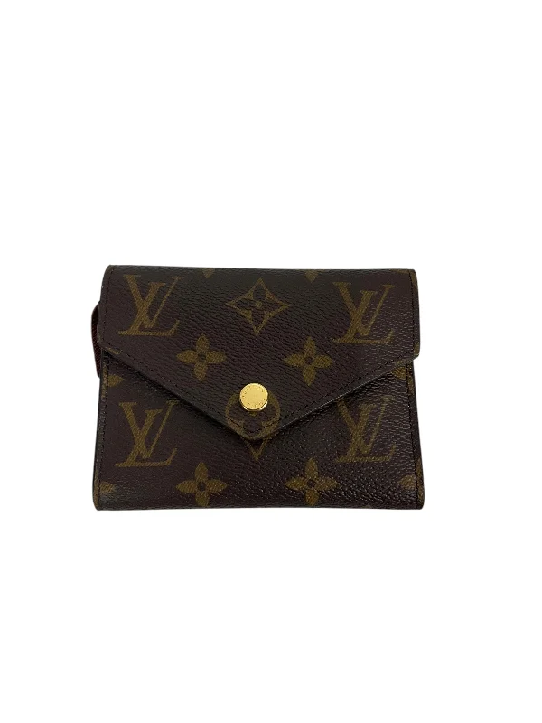 Handle bags with artistic prints for creativity -Wallet Luxury Designer By Louis Vuitton, Size: Small