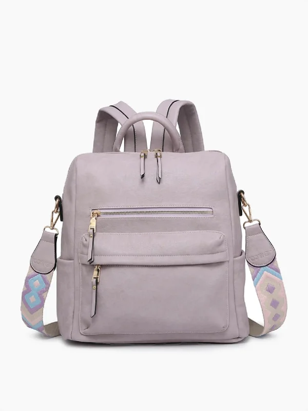 Military-grade backpack for extreme survival scenarios -Women's Amelia Convertible Backpack In Dusty Lavender