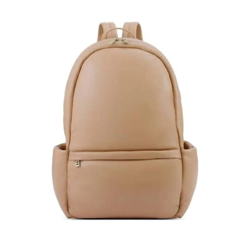 Casual denim backpack for everyday casual outings -Women's Bubbly Backpack In Sand