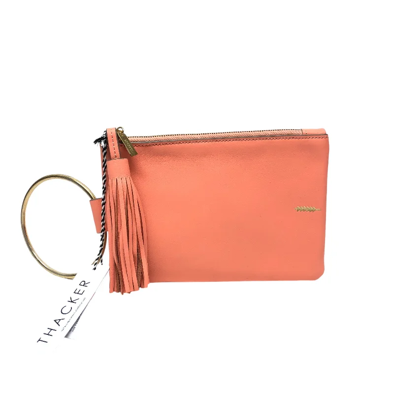 Foldable handle bags for easy storage convenience -Wristlet Leather By Cmc, Size: Medium